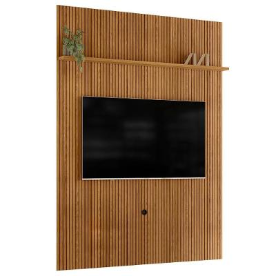Painel Para Tv 75 Polegadas 179cm Logus Z10 Cumaru - Mpozenato