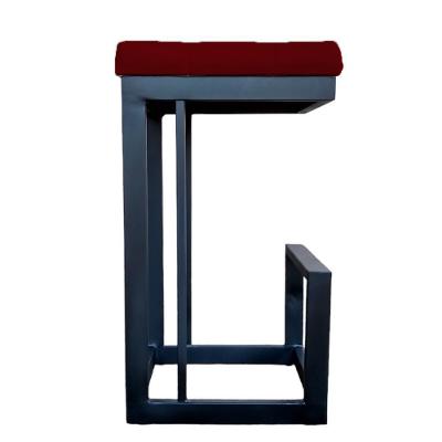 Banqueta Londres Base De Ferro Sued Marsala D'classe Decor