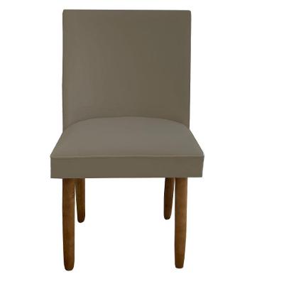 Cadeira Para Sala De Jantar Tóquio Pés Palito Suede Marrom Rato D'classe Decor