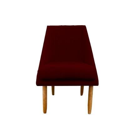 Cadeira Para Sala De Jantar Ana Pés Palito Suede Marsala D'classe Decor