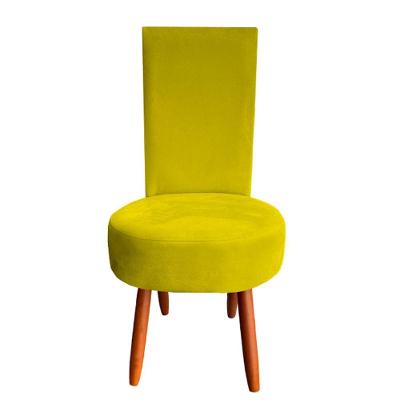 Cadeira De Jantar Lisboa Sued Amarelo D'classe Decor