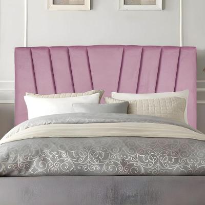 Cabeceira Casal Queen Size Cama Estofada 160 Cm Lile Suede Rosa