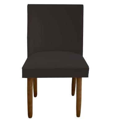 Cadeira Para Sala De Jantar Tóquio Pés Palito Suede Marrom D'classe Decor