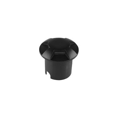 Balizador De Solo Taschibra Dome Led 4 Fachos 1w Bivolt Preto 3000k Luz Amarela 15090374