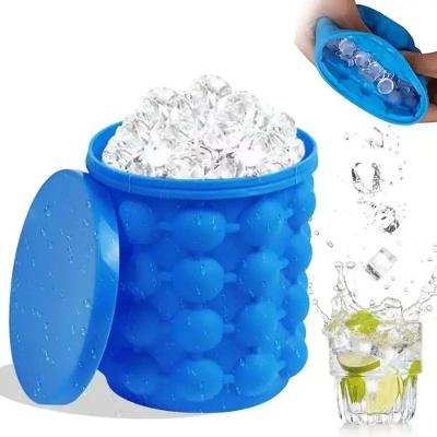Balde De Gelo Em Silicone Térmico - Mantenha Bebidas Geladas Com Praticidade e Estilo
