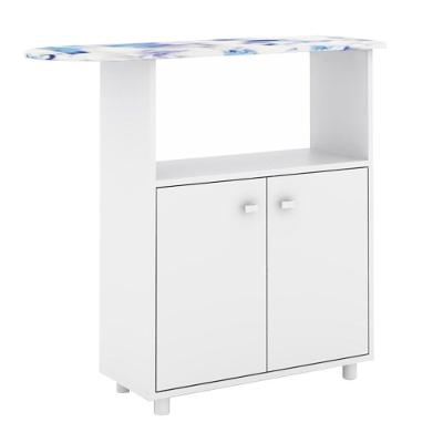 Balcão Com Tábua De Passar 2 Portas Tp3050 Branco - Tecno Mobili