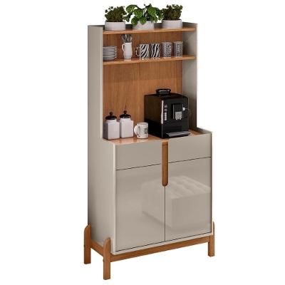 Armário Multiuso Cantinho Do Café Nay C14 Off White-cedro - Mpozenato