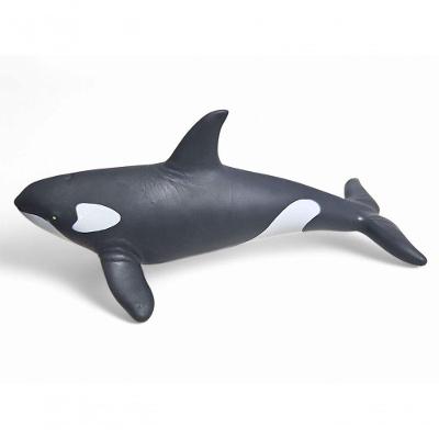 Boneco Em Vinil Animal Brinquedo Super Realista Baleia Orca