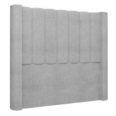 Cabeceira Casal Queen Cama Box 160cm Claire I02 Bouclê Cinza - Mpozenato