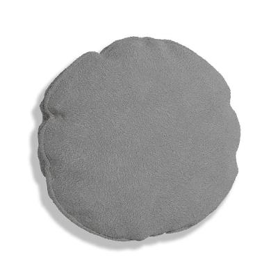 Almofada Bolacha Redonda Cookie Boucle Cinza Escuro