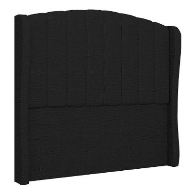 Cabeceira Casal Cama Box 140cm Glenda I02 Linho Preto - Mpozenato