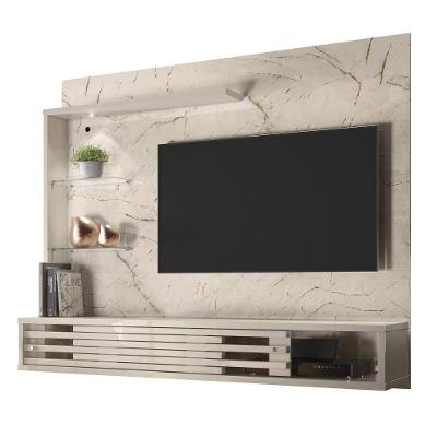 Painel Tv 50 Pol E Bancada Suspensa Keren Z10 Off-calacata - Mpozenato