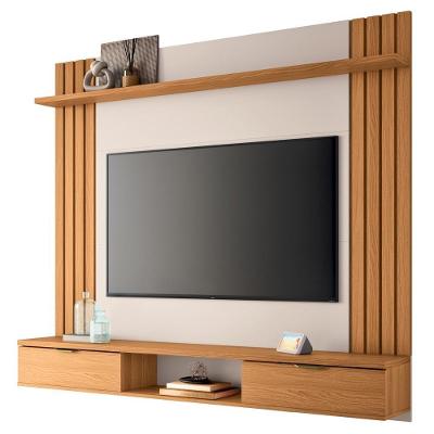 Painel Para Tv 70 Pol 180cm Ripado 2 Portas Solle H01 Off White-cinamomo - Mpozenato