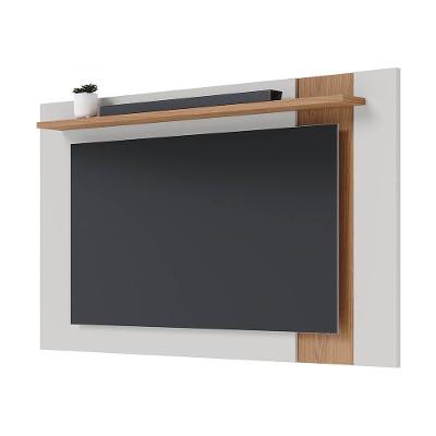 Painel Para Tv 70 Polegadas Extensível 180cm Amélie C05 Off White Matte-freijó - Mpozenato