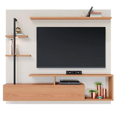 Painel Bancada Suspensa Para Tv Até 58 Pol. Maragogi Off White-freijó - Colibri