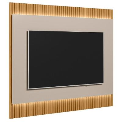 Painel Para Tv Suspenso 70 Pol 180cm Real L06 Tauari-off White Fosco - Mpozenato