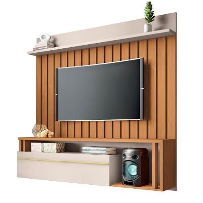Painel Para Tv Suspenso 55 Pol. Elza H01 Off White-cinamomo - Mpozenato