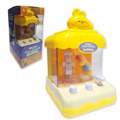 Mini Máquina De Bola Pega Premio Jogo Com Garra Divertido Coelho Amarelo