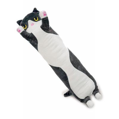 Travesseiro Corpo Pelucia Abraçar Hug Me Up Confortável 70cm Gatão Preto