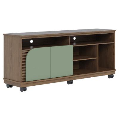 Rack Para Sala Bancada De Tv 65 Pol 150cm Madrid C05 Amêndoa-hortelã - Mpozenato