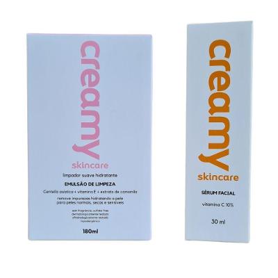 Kit Creamy Emulsão De Limpeza 180ml+sérum Facial Vitamina C