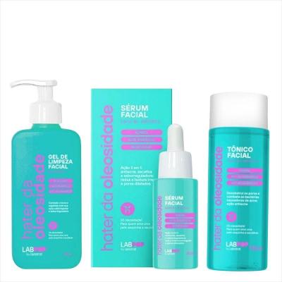 Kit Labotrat Hater Da Oleosidade Tônico+sérum+gel De Limpeza