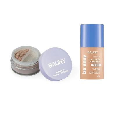 Kit Bauny Pó Solto Facial 9g-15g 030 + Base Be Easy Tint 030