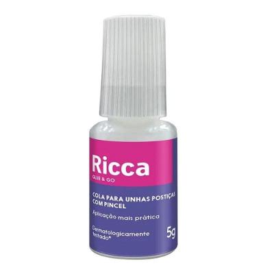 Ricca Cola Para Unhas Postiças Com Pincel 5g