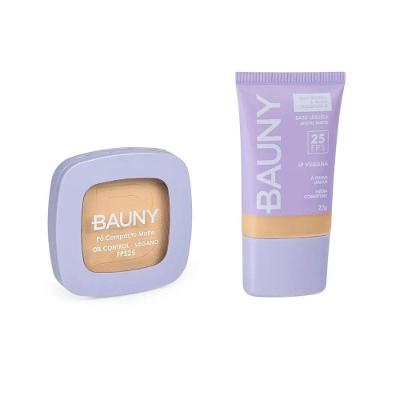Kit Bauny Pó Compacto Fps25 10g 010 + Base Matte 040 27g