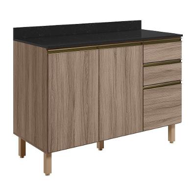 Balcao Com Tampo 2p 3g 120cm Mdf Kali 16417 Carvalho Toq Carvalho Toq Nicioli Carvalho Toq Carvalho Toq