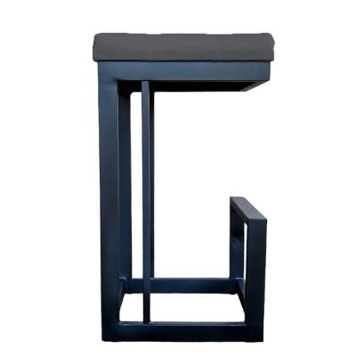 Banqueta Londres Base De Ferro Sued Grafite D'classe Decor