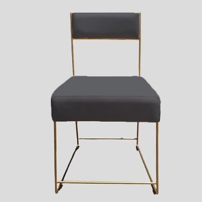 Cadeira Atena Base De Ferro Maciço Dourada Suede Grafite D'classe Decor