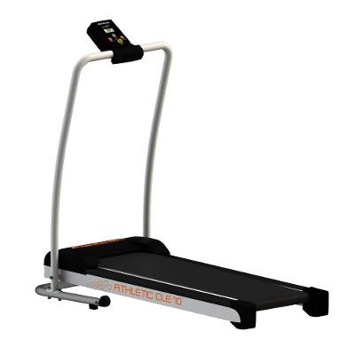 Esteira Elétrica Athletic CLE 10: 10km/h 100kg Dobrável Compacta Confortável Para Treino Em Casa! - Bivolt
