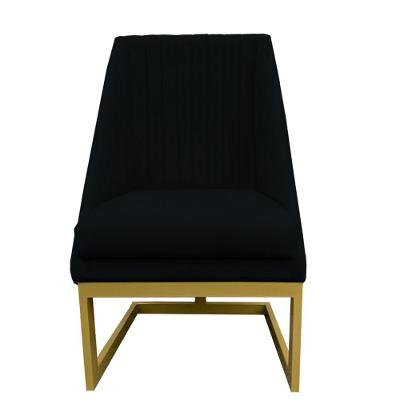 Cadeira Para Sala De Jantar Ana Base De Ferro Suede Preto D'classe Decor