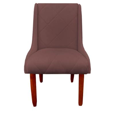 Cadeira Para Sala De Jantar Lizz Pés Palito Veludo Rosê D'classe Decor