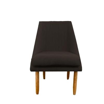 Cadeira Para Sala De Jantar Ana Pés Palito Suede Marrom D'classe Decor