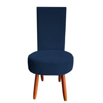Cadeira De Jantar Lisboa Sued Azul Marinho D'classe Decor