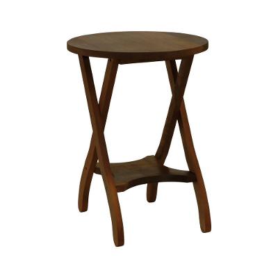 Mesa Apoio 1 Prateleira Summer Madeira Imbuia Maciça Stain Imbuia