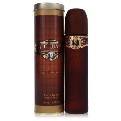 Perfume Colônia Masculina Cuba Brown Fragluxe 100 Ml Eau De Toilette