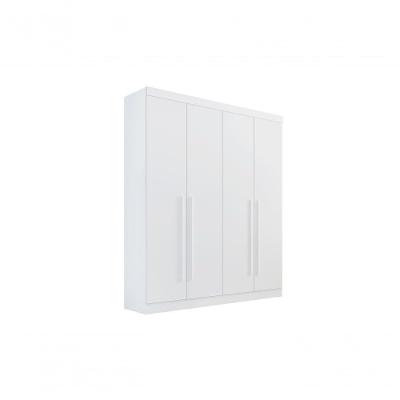 Guarda-roupa Da Vinci Plus 4 Portas 3 Gavetas Com Pés - D' Doro Branco