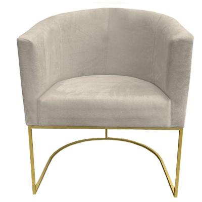 Poltrona Paola Base De Ferro Sued Bege D'classe Decor