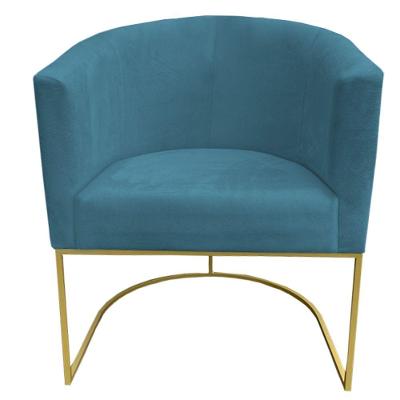 Poltrona Paola Base De Ferro Sued Azul Tiffany D'classe Decor