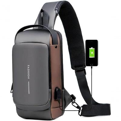 Pochet Masculina Com Cadeado à Prova D'água Anti-roubo Cinza