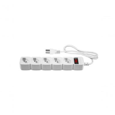 Protetor Eletronico C- 5 Tomadas Branco Epe 205 + 3 Metros
