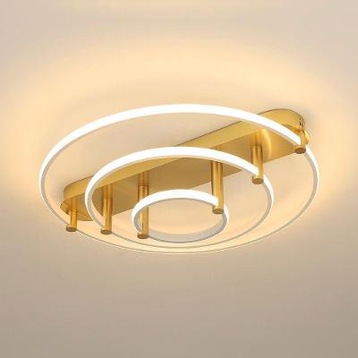 Plafon Skylight Listo 3106m Led Bivolt Branco-dourado