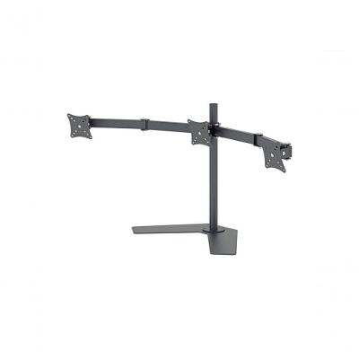 Suporte De Mesa Articulado Multivisao Com Inclinacao Para Tres Monitores De 10 A 24