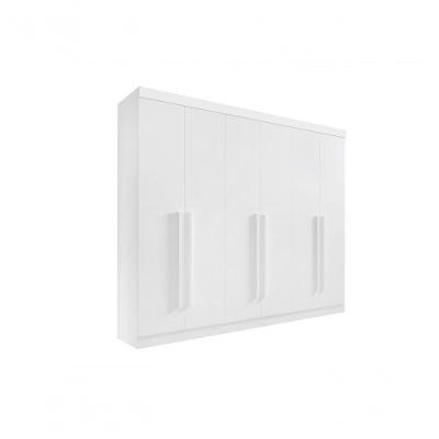 Roupeiro 6 Portas 6 Gavetas Sem Pés Da Vinci Plus - D' Doro Branco