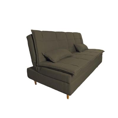 Sofá Cama 3 Lugares 197cm Soho Suedecappucino Herrero Decor Cappuccino
