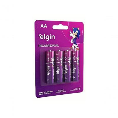 Pilha Alcalina Elgin Tamanho D Blister Com 2