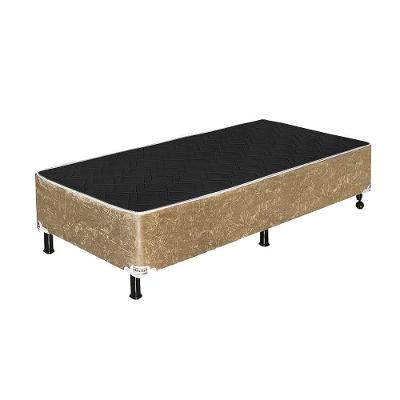 Base Cama Box Solteiro 1,88 X 0,88 X 0,42 Suede Bege